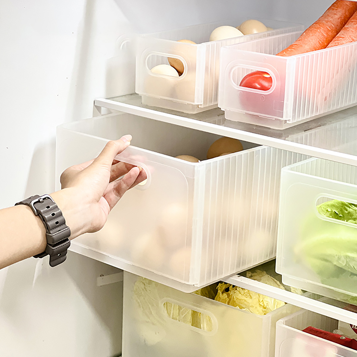 Xxl Food Storage Container - WORTHBUY Plastic Folding Fridge Storage Box