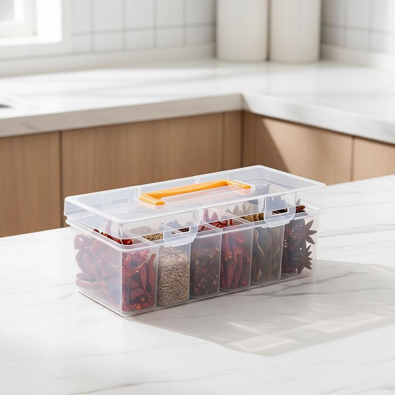 Food Storage Building - 7-Piece Tool Organizer Set Clear Multipurpose