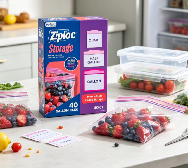 Food Storage Ziploc - Ziploc Brand Food Storage Bags, School