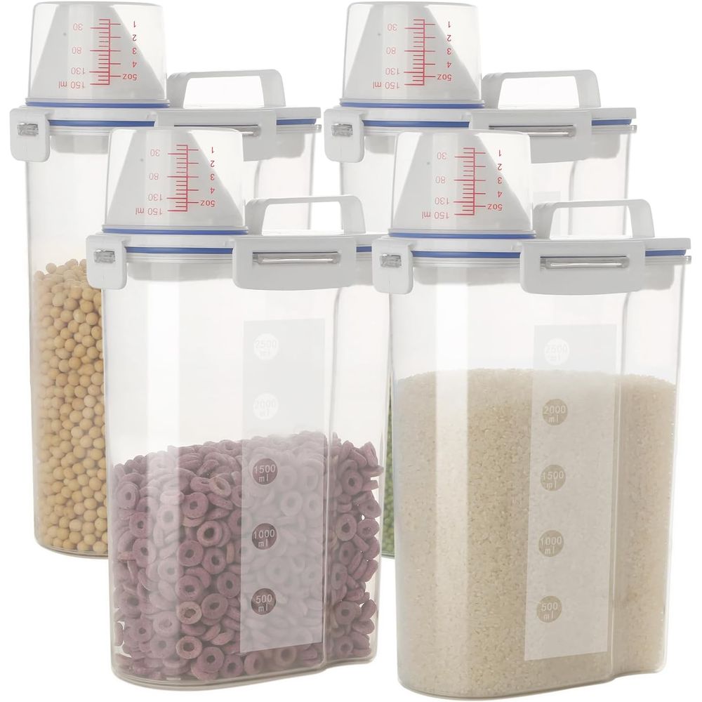 Food Storage Dispenser - 5.5 Lbs Rice Airtight Dry Food