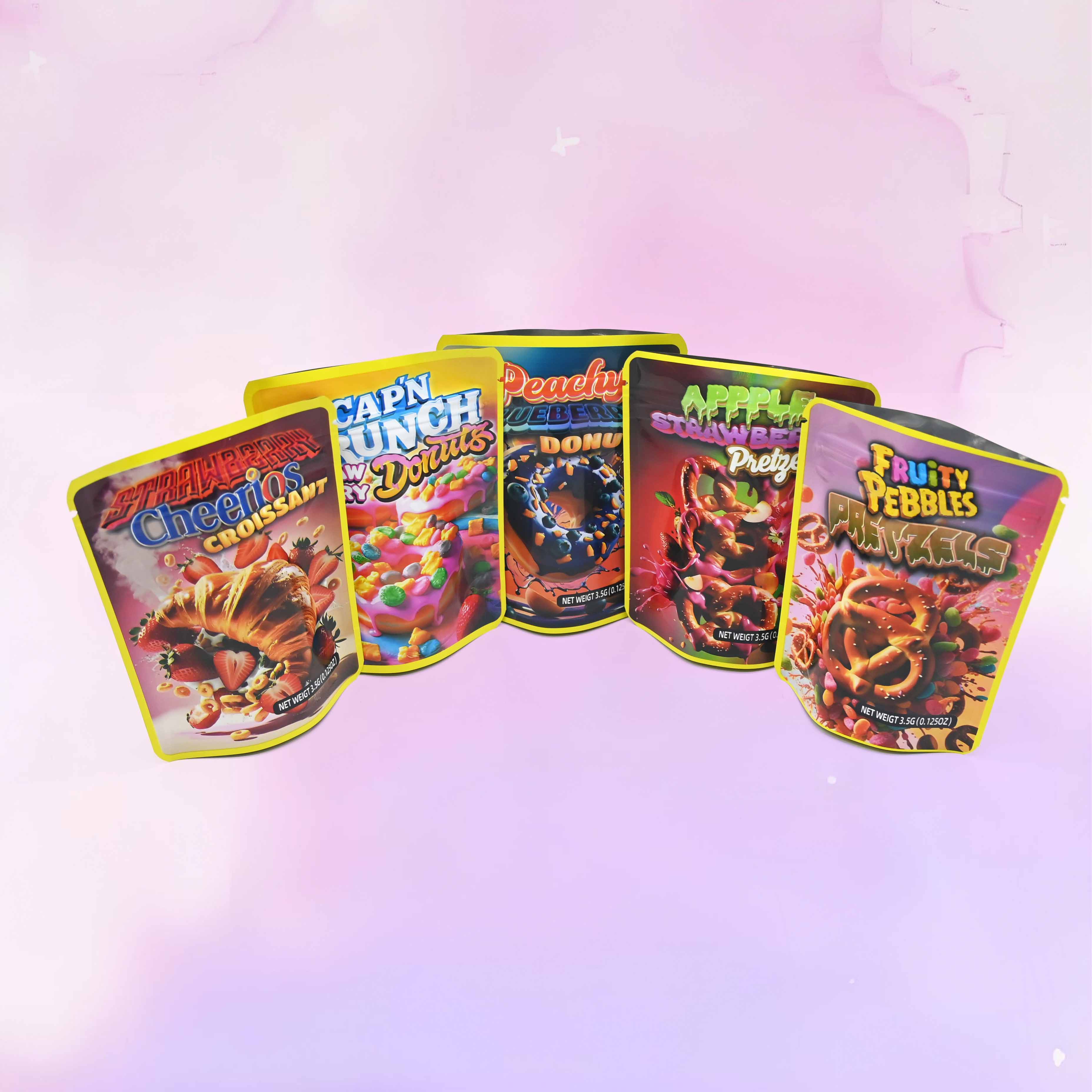 Food Storage Mylar Bags - Mixed 50PCS Holographic Mylar Bags With