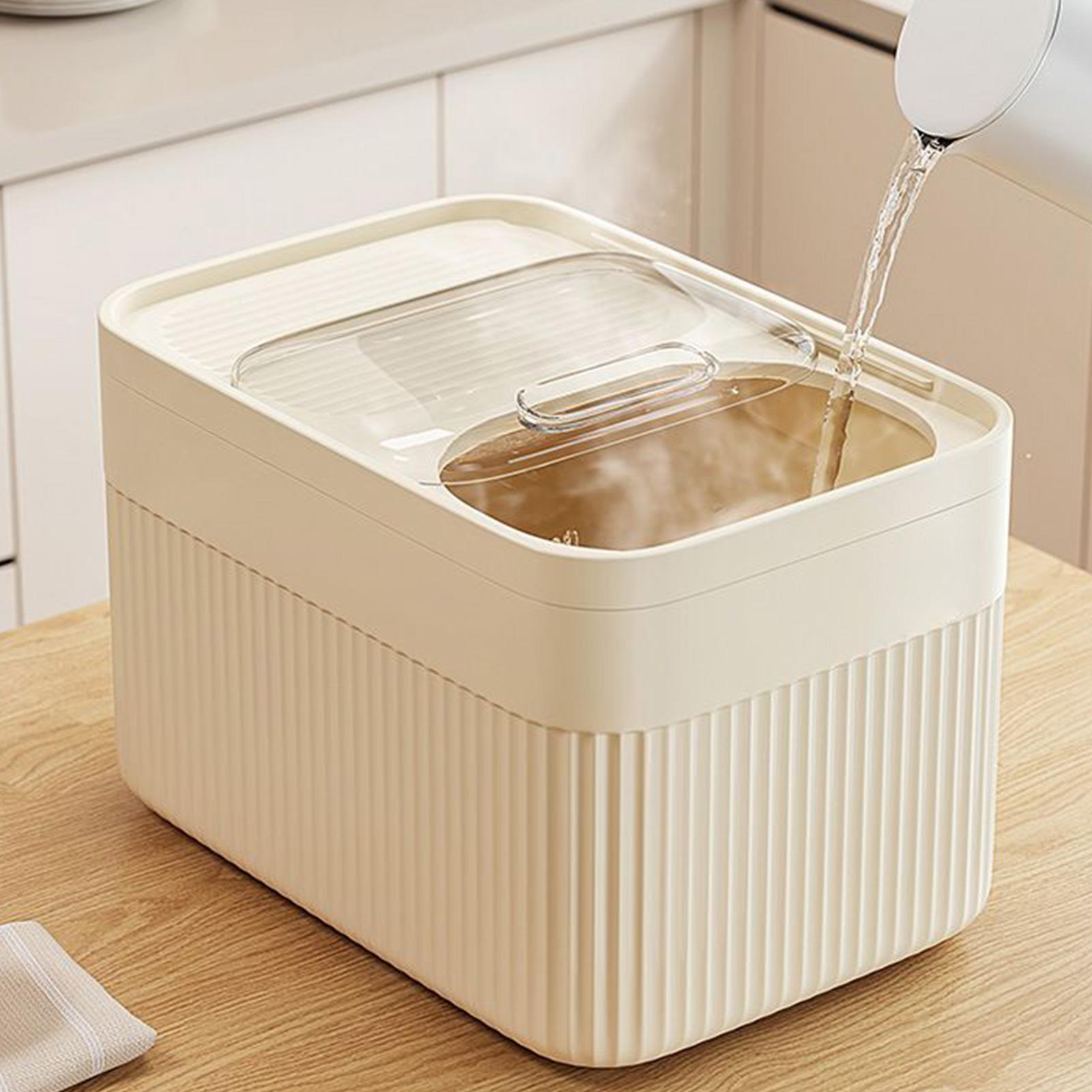 Xxl Food Storage Container - Rice Storage Container Dishwasher-Safe Large Capacity