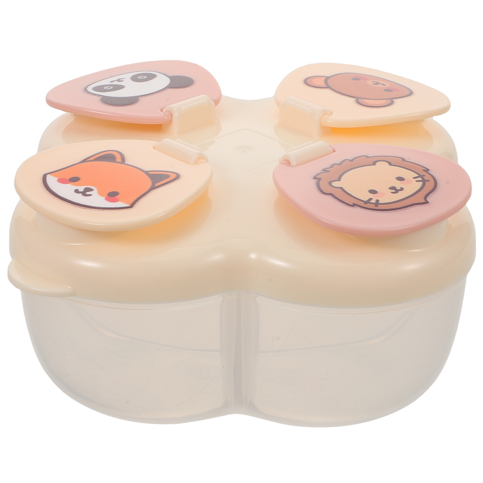 Food Storage Dispenser - Portable Milk Powder Container With 4