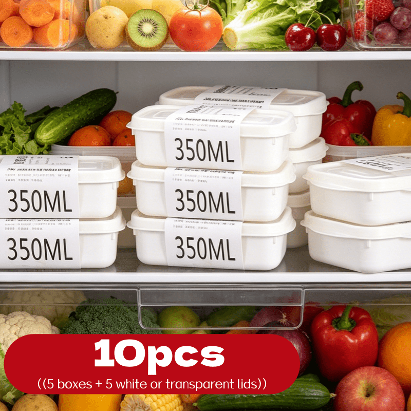 Food Storage Meals - 10Pcs Reusable Stackable Food Storage Box
