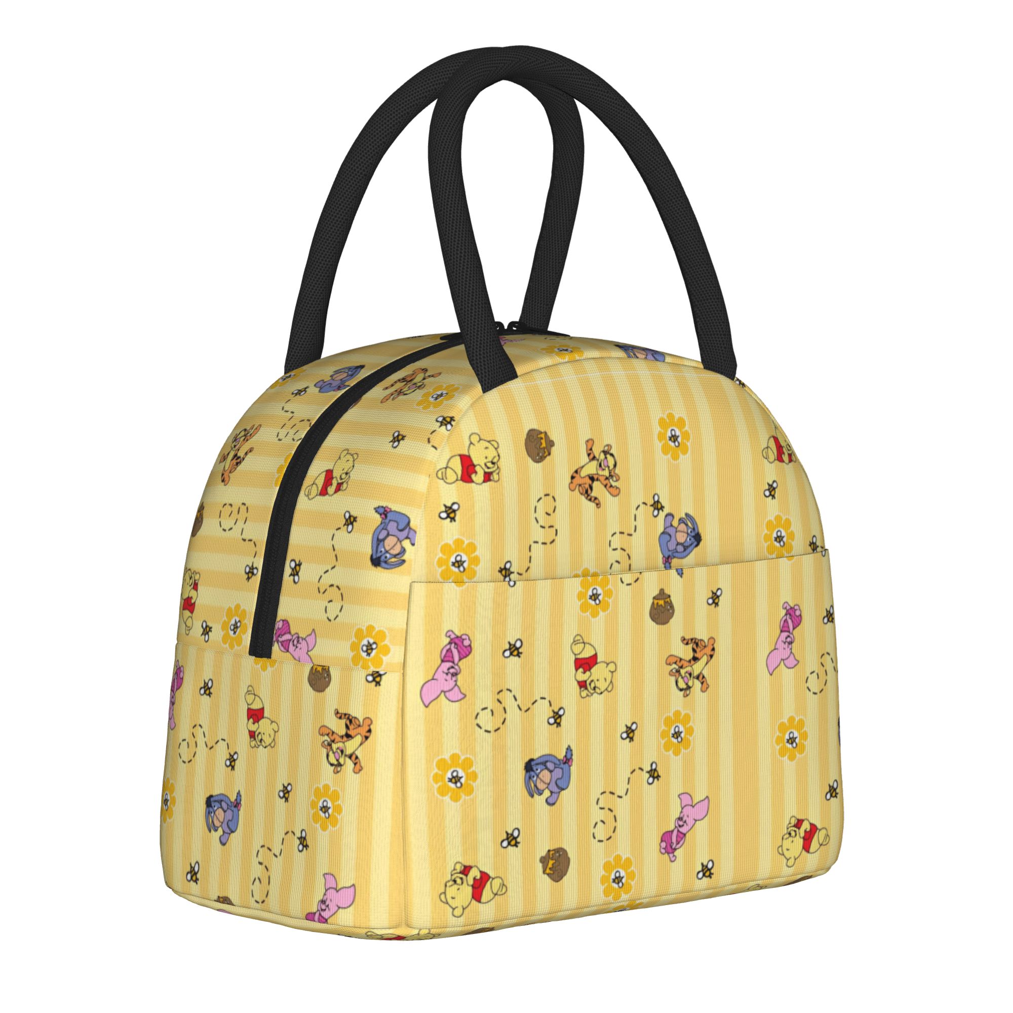 Food Storage Bag Organizer - Cute Honey And Bee Insulated Lunch