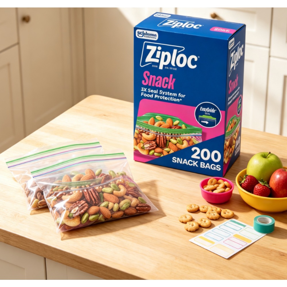 Ziploc® Brand Snack Bags with  - огляд і ціна Food Storage Ziploc
