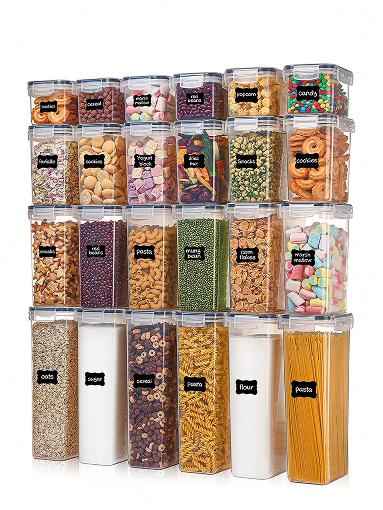 48pcs Airtight Food Storage Co - огляд і ціна Food Storage In Pantry