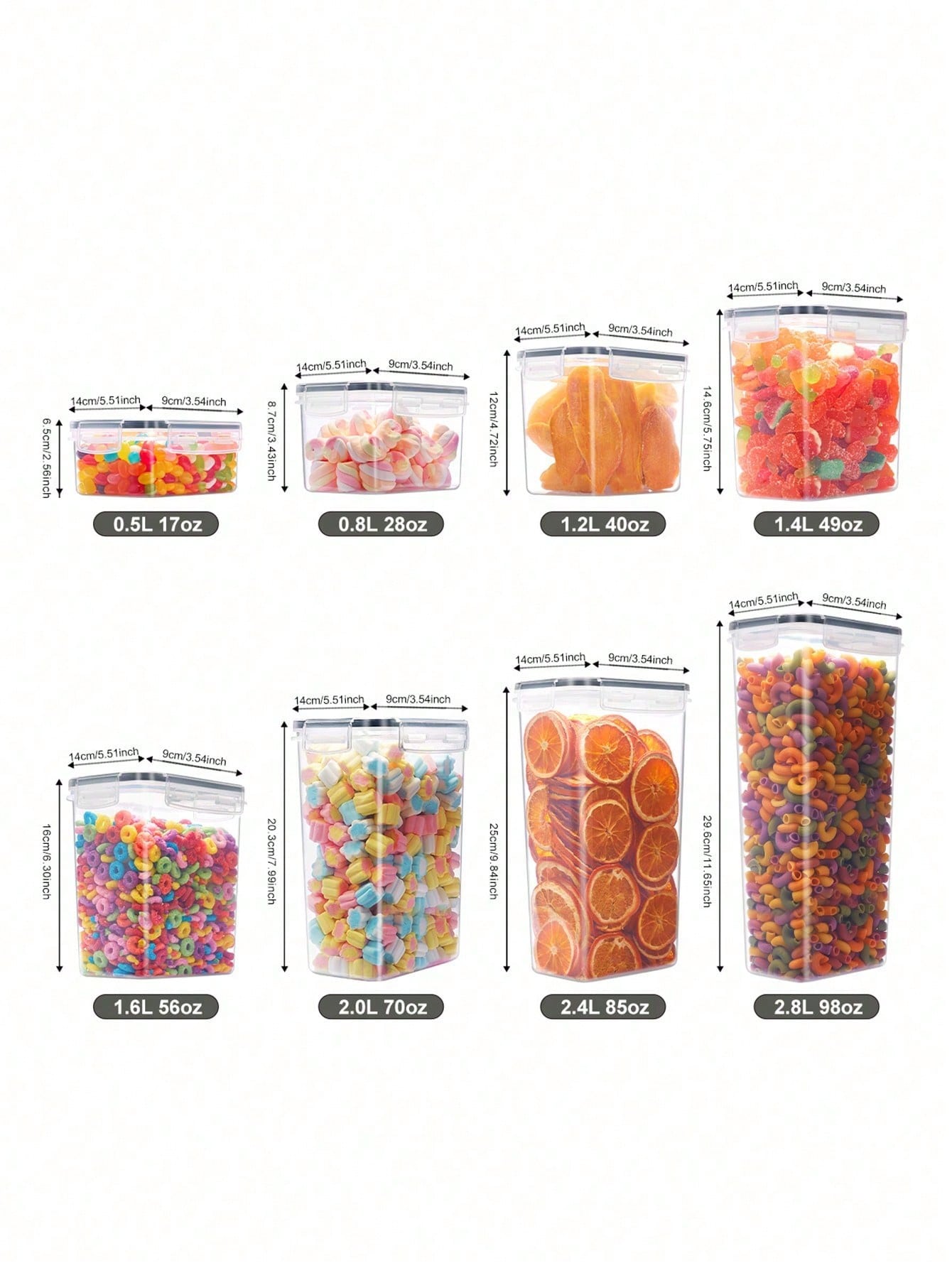 48pcs Airtight Food Storage Co - огляд і ціна Food Storage In Pantry