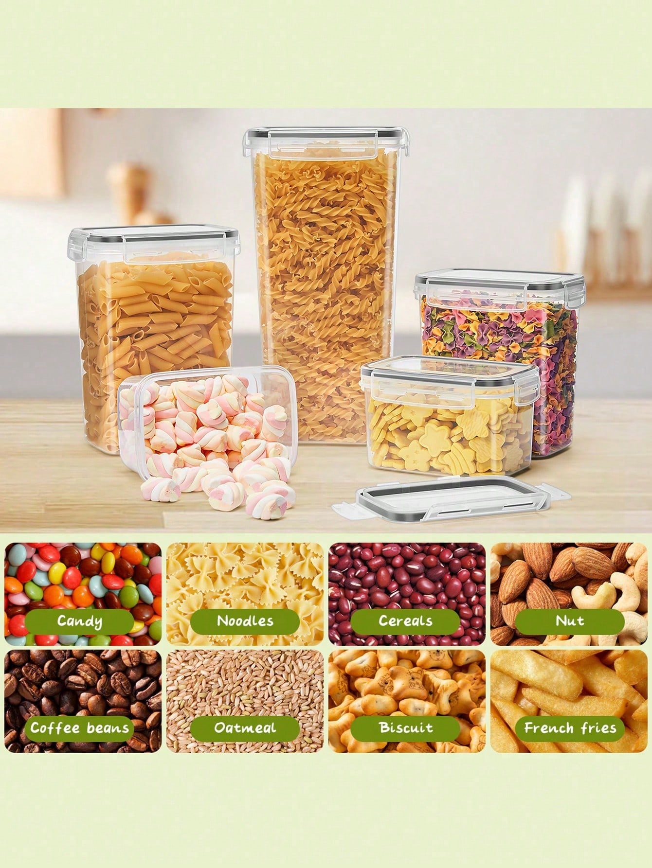 48pcs Airtight Food Storage Co - огляд і ціна Food Storage In Pantry