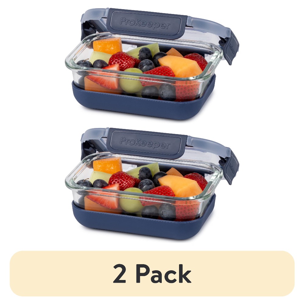 2 Pack 1.6 Cup Glass Food Stor - огляд і ціна Food Storage In Pantry