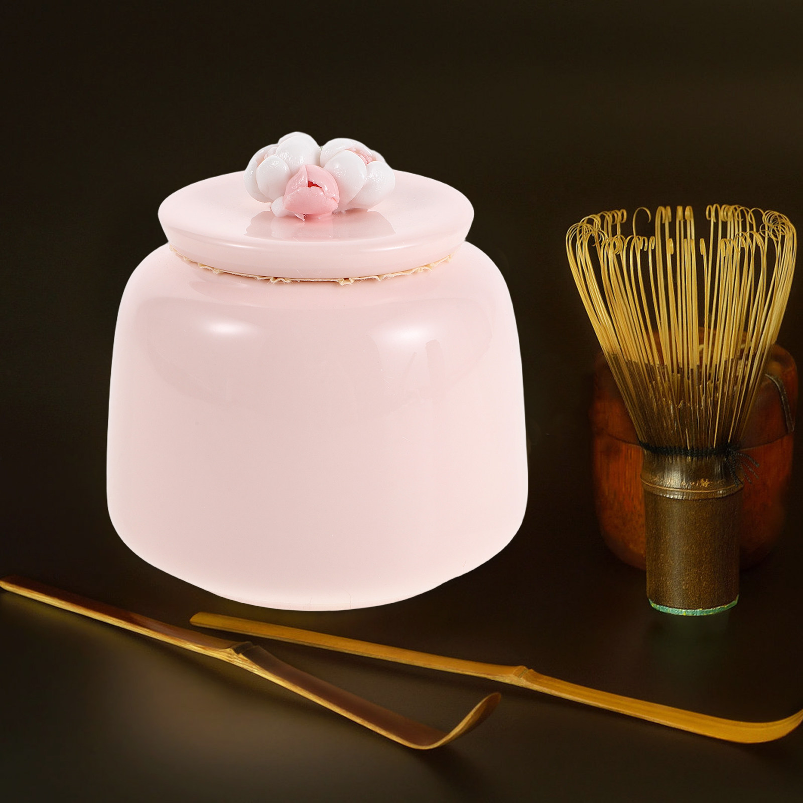Ceramic Tea Jar Pink Porcelain - огляд і ціна Food Storage Jars Airtight