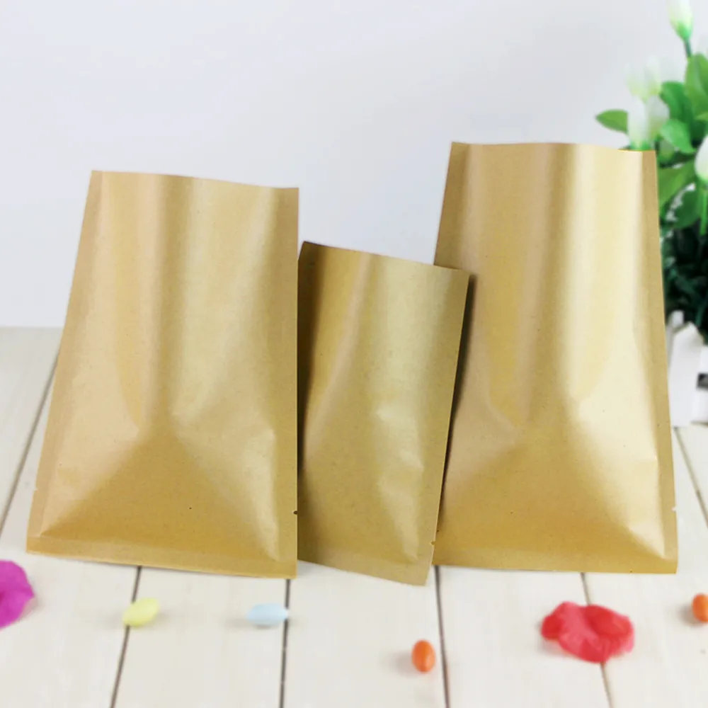 8*12cm Open Top Brown Kraft Pa - огляд і ціна Food Storage Mylar Bags