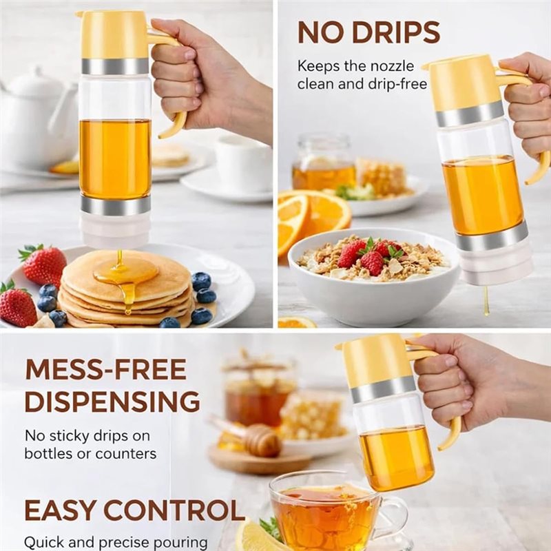 No Drip Honey Dispenser 350Ml  - огляд і ціна Food Storage Glass Box