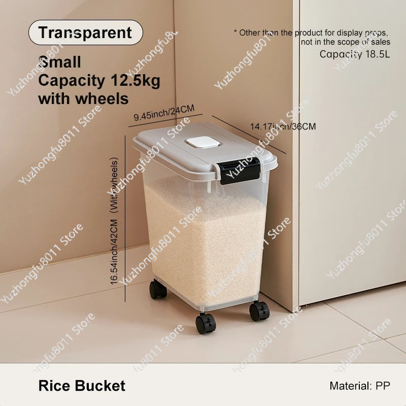 Household Sealed Rice Bucket F - огляд і ціна Food Storage In Pantry