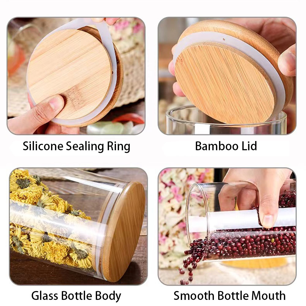4/8pcs 250ml 500ml 1000ml Glas - огляд і ціна Food Storage Glass Box