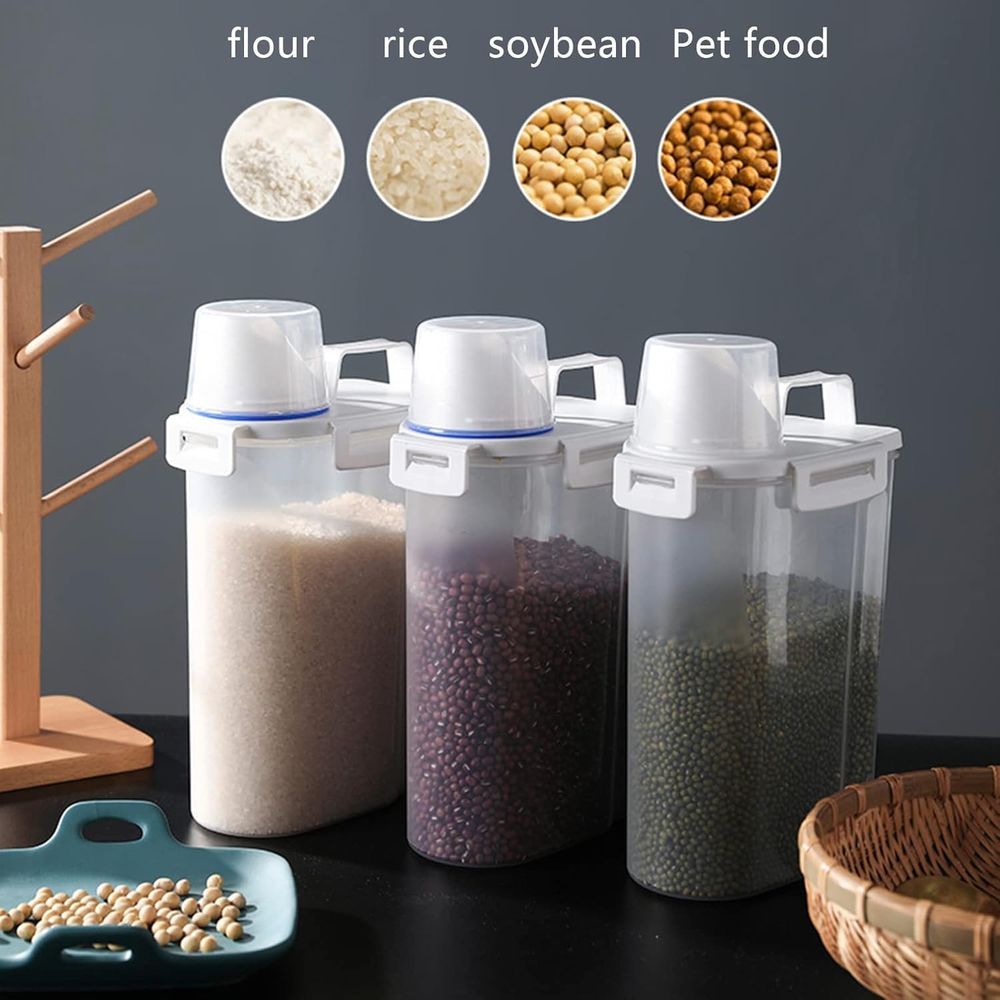 5.5 Lbs Rice Airtight Dry Food - огляд і ціна Food Storage Dispenser