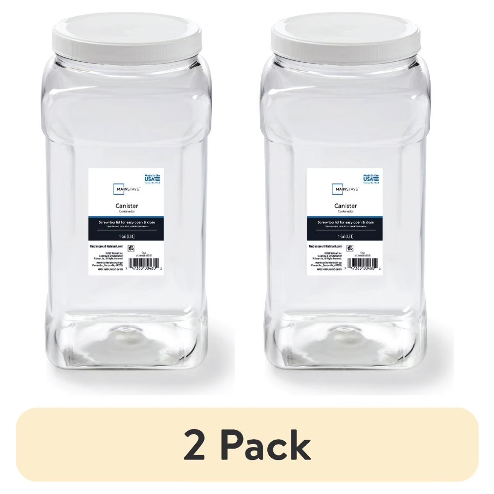 4-Quart Clear Plastic Canister - огляд і ціна Food Storage 4 Quart