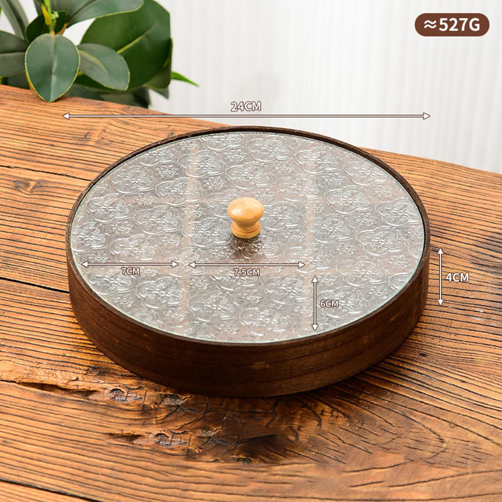 Wooden Glass Serving Bowl with - огляд і ціна Food Storage Glass Box