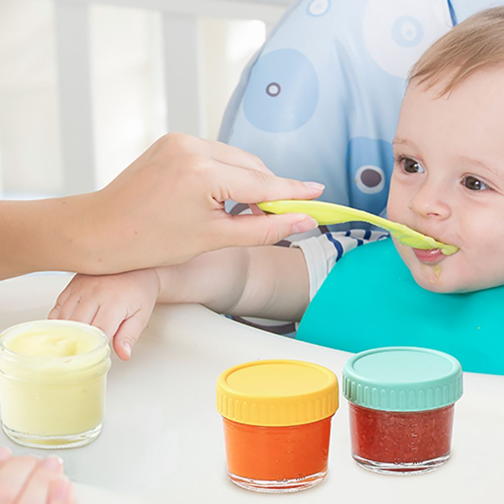 6pcs Glass Baby Food Jar Reusa - огляд і ціна Food Storage Glass Box