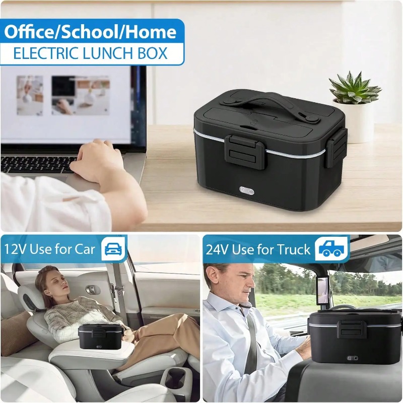 100W Electric Heated Lunch Box - огляд і ціна Food Storage Bag Organizer