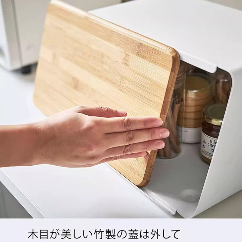Bamboo Bread Box for Kitchen S - огляд і ціна Food Storage In Pantry
