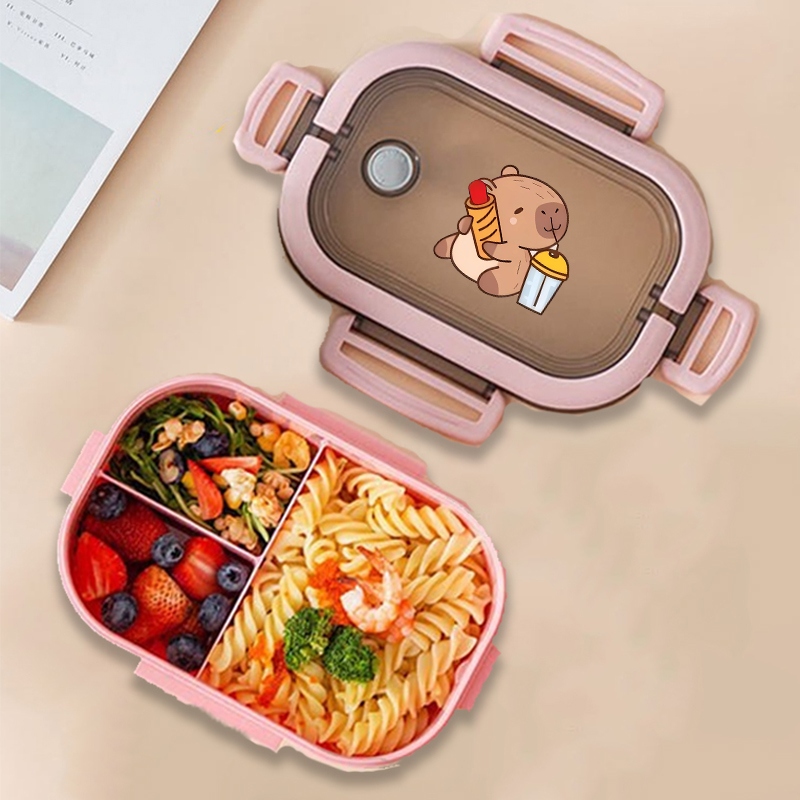 Capybara Bento Lunch Box Anime - огляд і ціна Food Storage Meals
