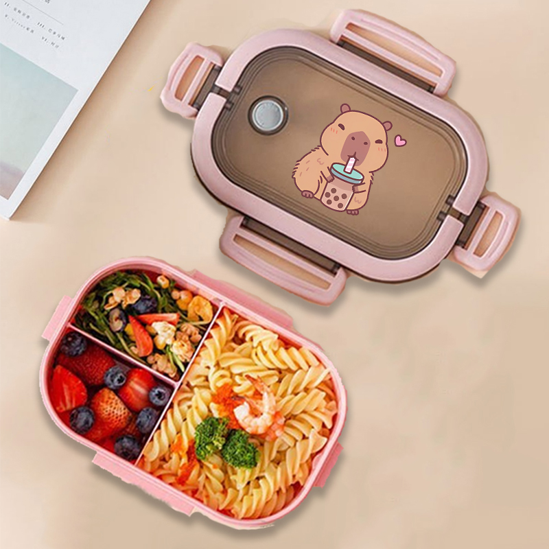 Capybara Bento Lunch Box Anime - огляд і ціна Food Storage Meals