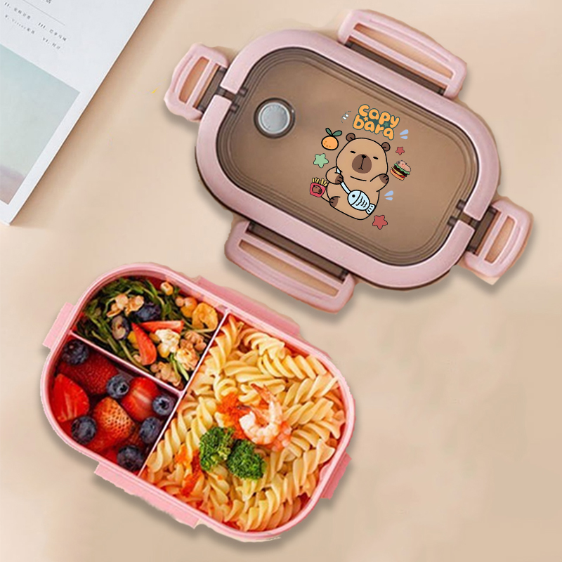 Capybara Bento Lunch Box Anime - огляд і ціна Food Storage Meals
