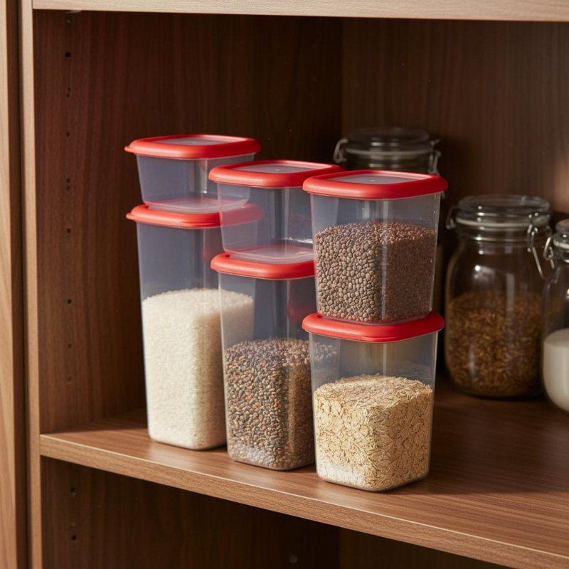 6 Pieces Airtight Food Storage - огляд і ціна Food Storage In Pantry