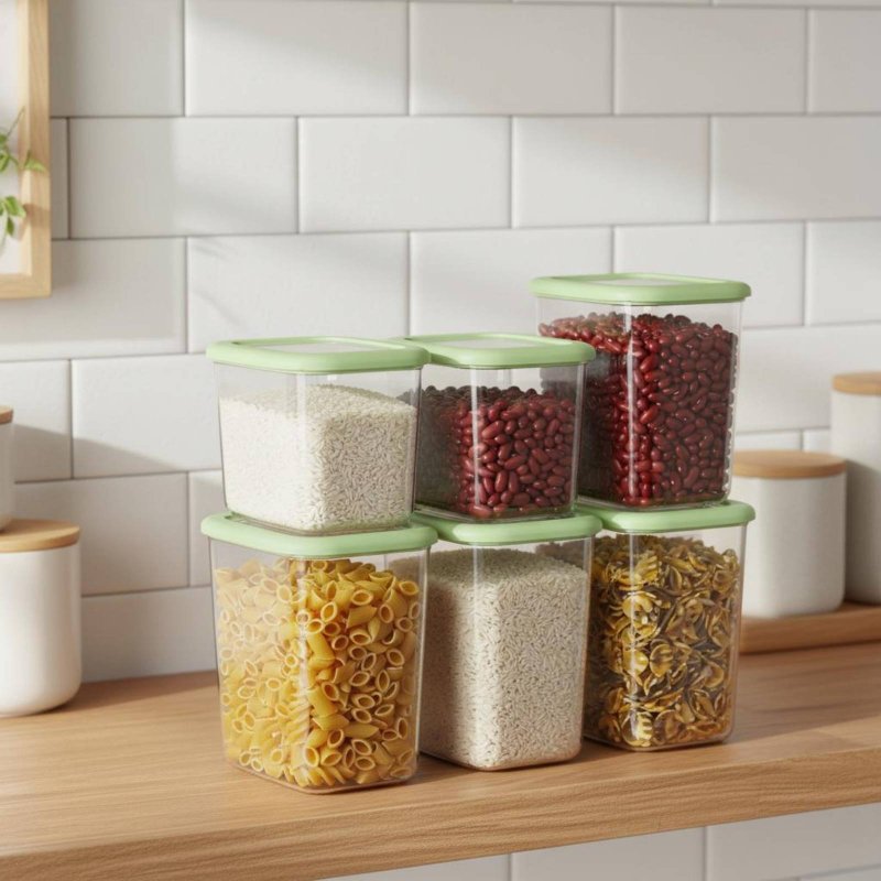 6 Pieces Airtight Food Storage - огляд і ціна Food Storage In Pantry