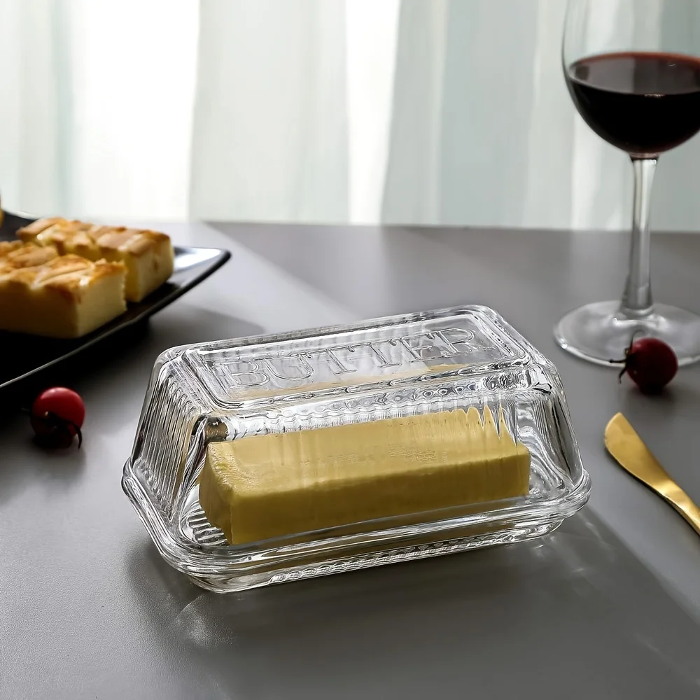 Creative Clear Butter Dish Wit - огляд і ціна Food Storage Glass Box