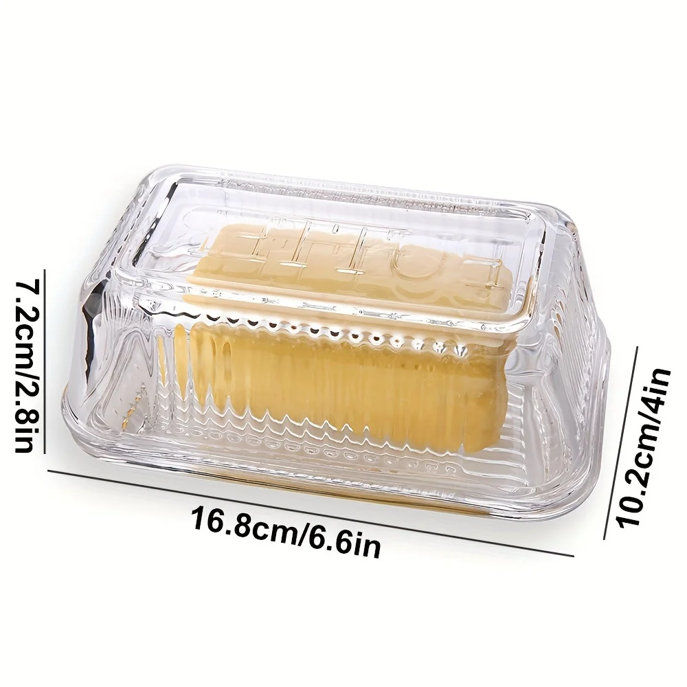 Creative Clear Butter Dish Wit - огляд і ціна Food Storage Glass Box