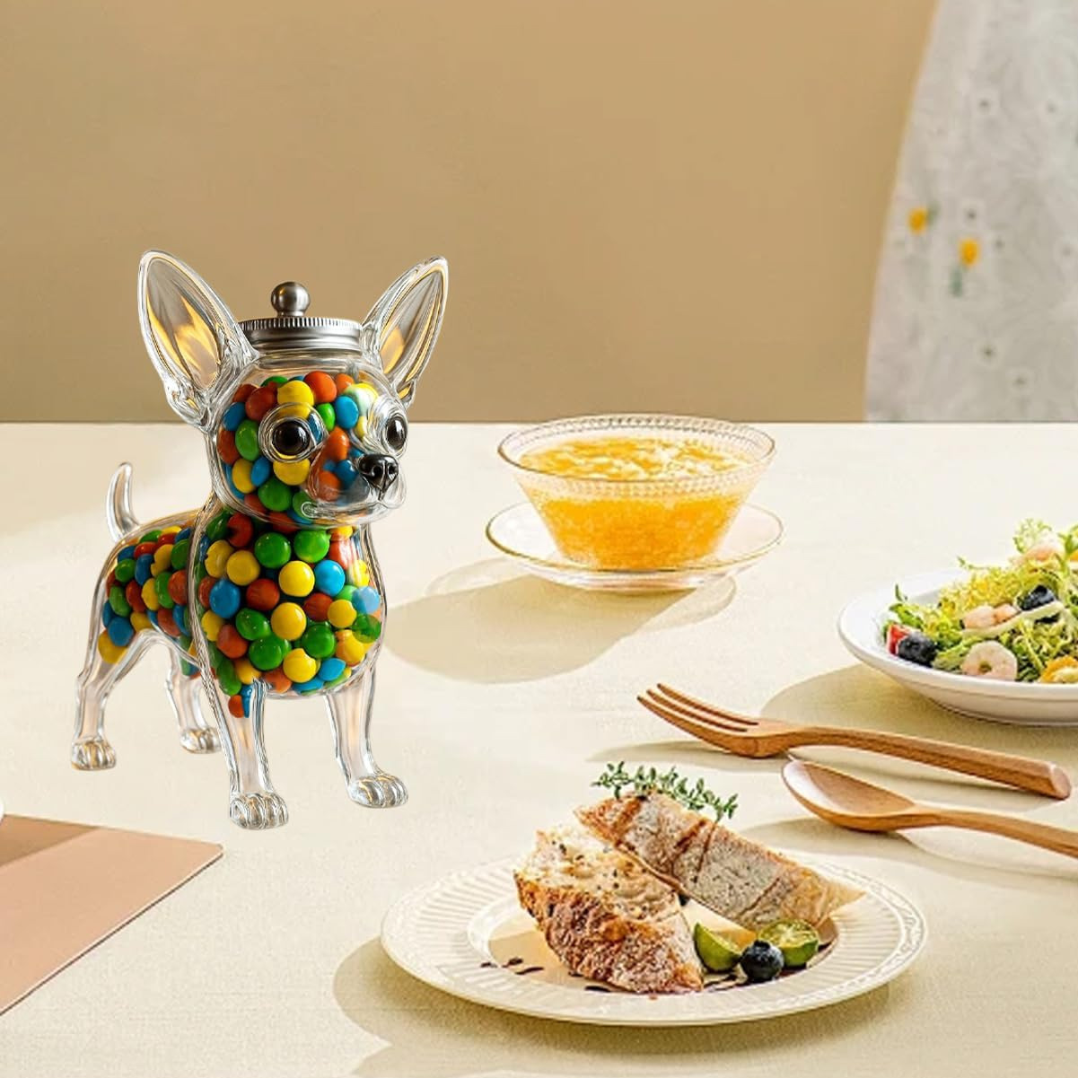 Chihuahua Shaped Container Fre - огляд і ціна Food Storage Set Glass