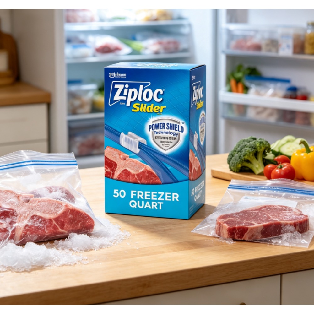 Ziploc Brand Slider Freezer Ba - огляд і ціна Food Storage Ziploc