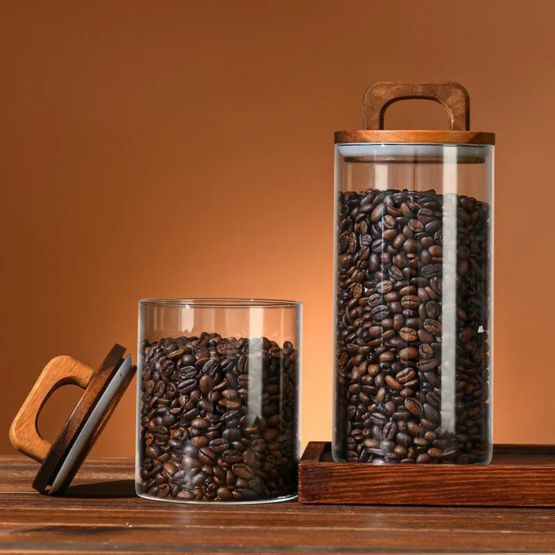 Clear Glass Jar with Bamboo Li - огляд і ціна Food Storage Glass Box