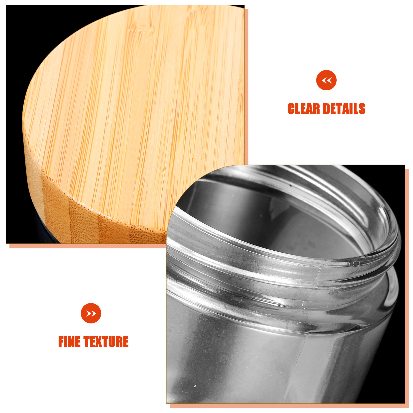 4Pcs Transparent Glass Jars wi - огляд і ціна Food Storage Jars Airtight