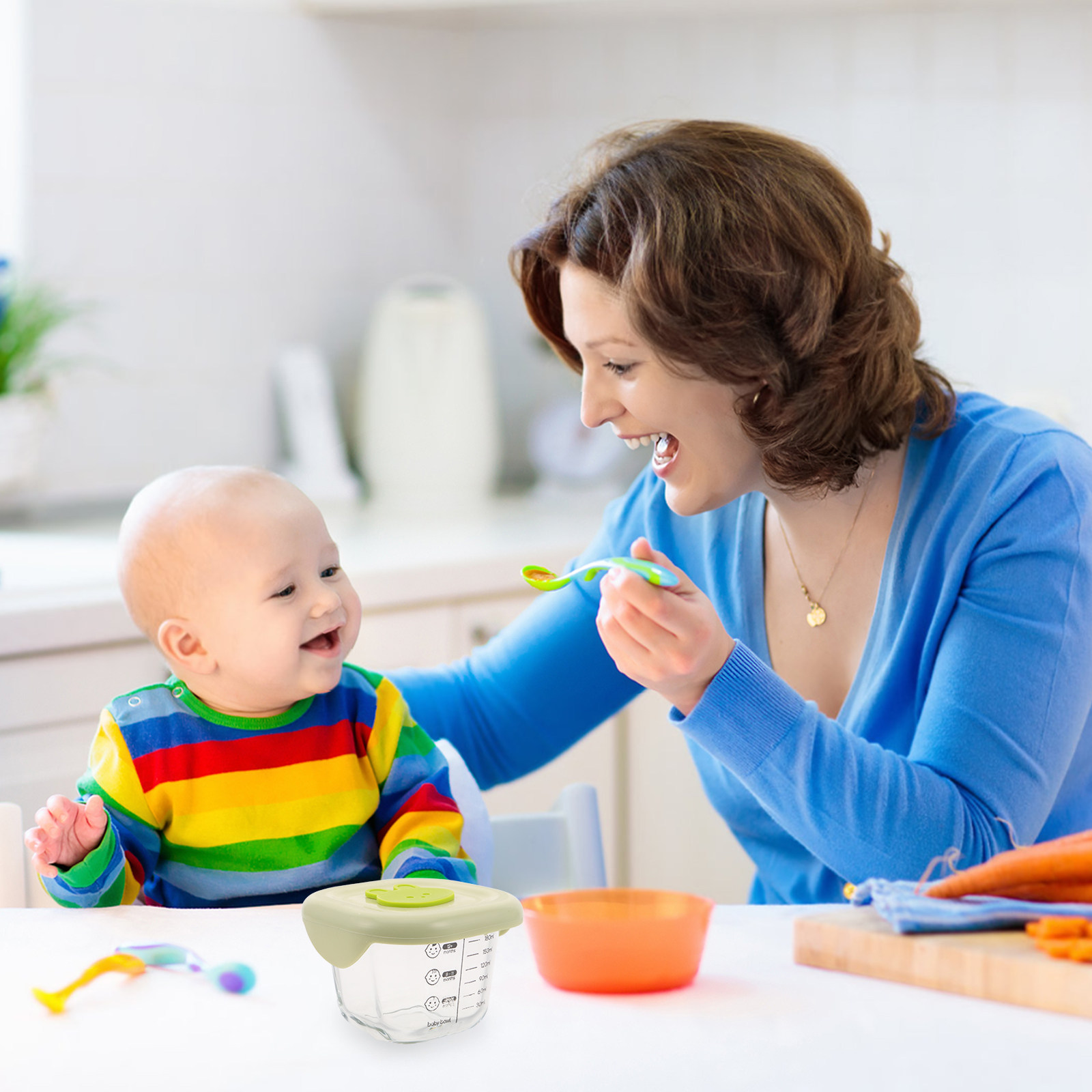 2Pcs Baby Food Storage Contain - огляд і ціна Food Storage Glass Box