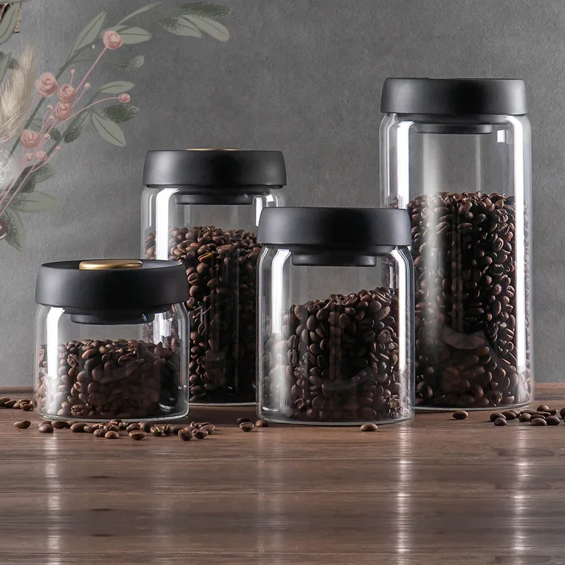 Coffee beans vacuum sealed jar - огляд і ціна Food Storage Set Glass