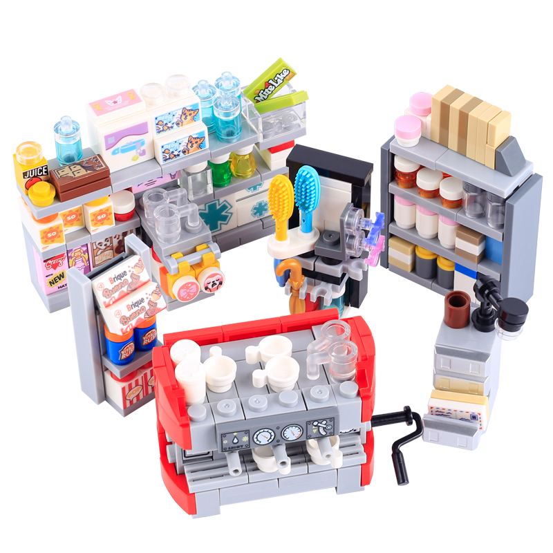 MOC City Street View Supermark - огляд і ціна Food Storage Building