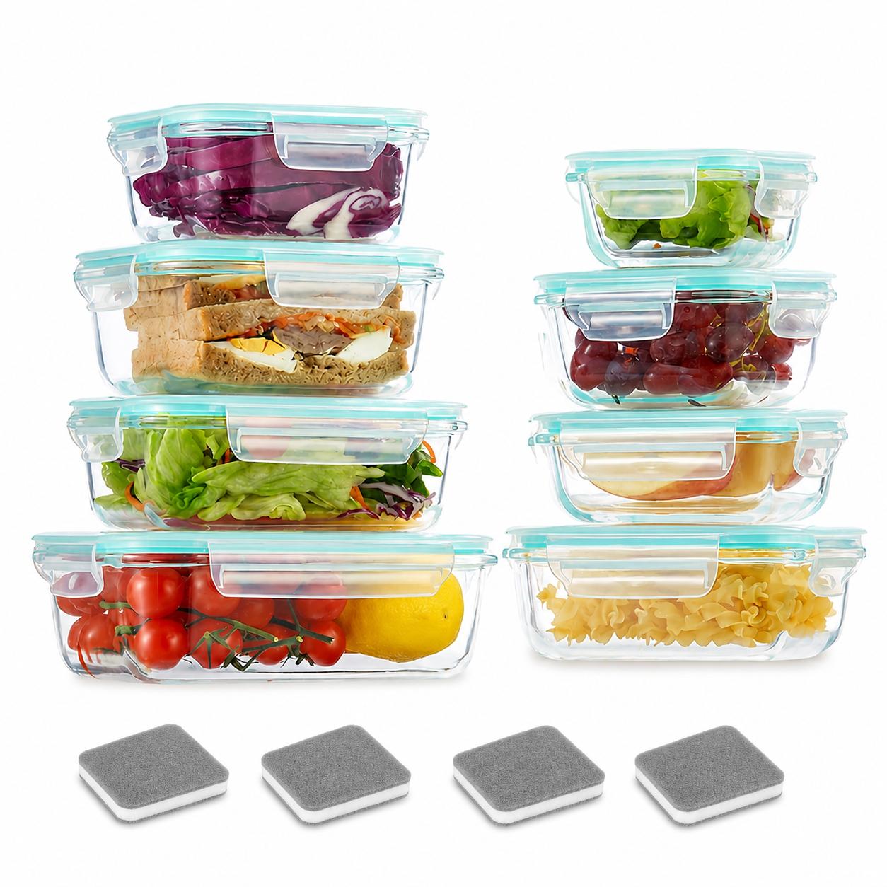 16pcs Sealed Glass Food Storag - огляд і ціна Food Storage Glass Box