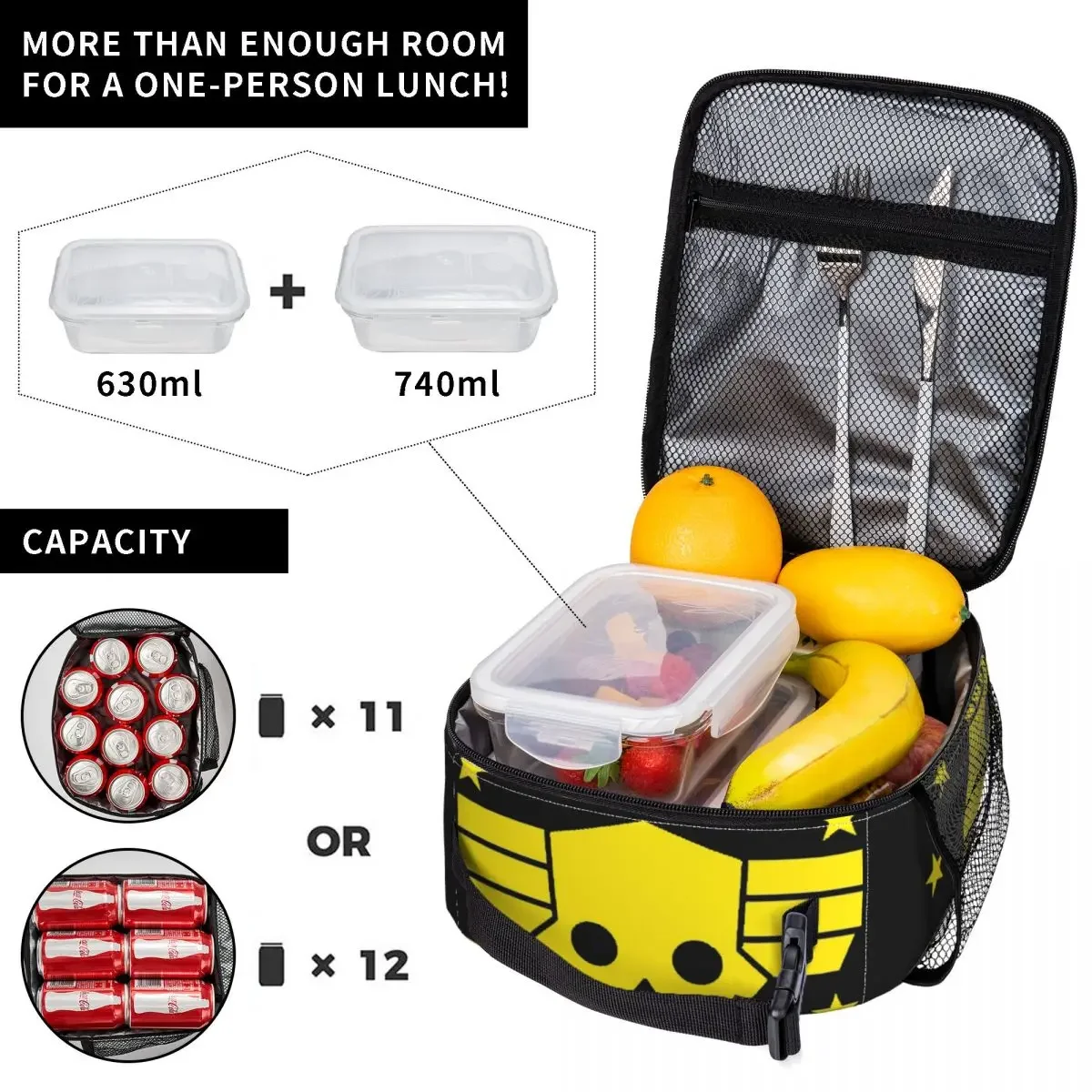 Insulated Lunch Bag Helldivers - огляд і ціна Food Storage Bag Organizer