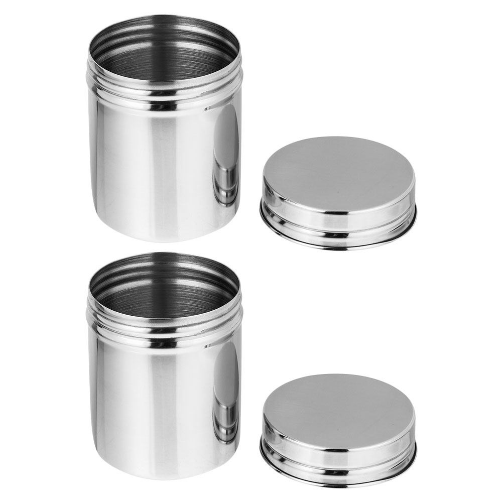 2Pcs Stainless Steel Canisters - огляд і ціна Food Storage Jars Airtight