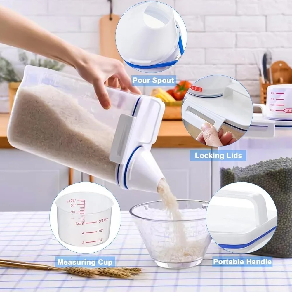 Rice Dry Food Storage Containe - огляд і ціна Food Storage Dispenser
