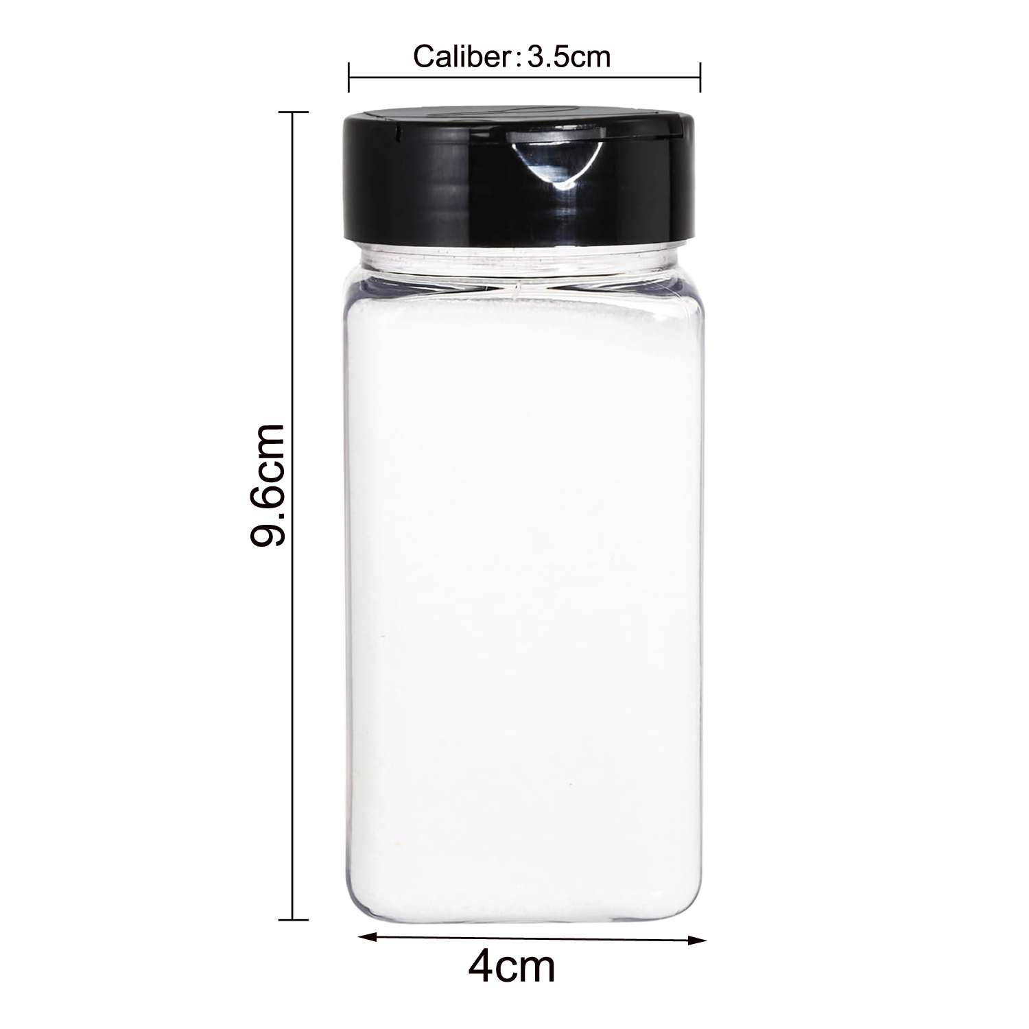 Square Large Plastic Spice Jar - огляд і ціна Food Storage Jars With Lids