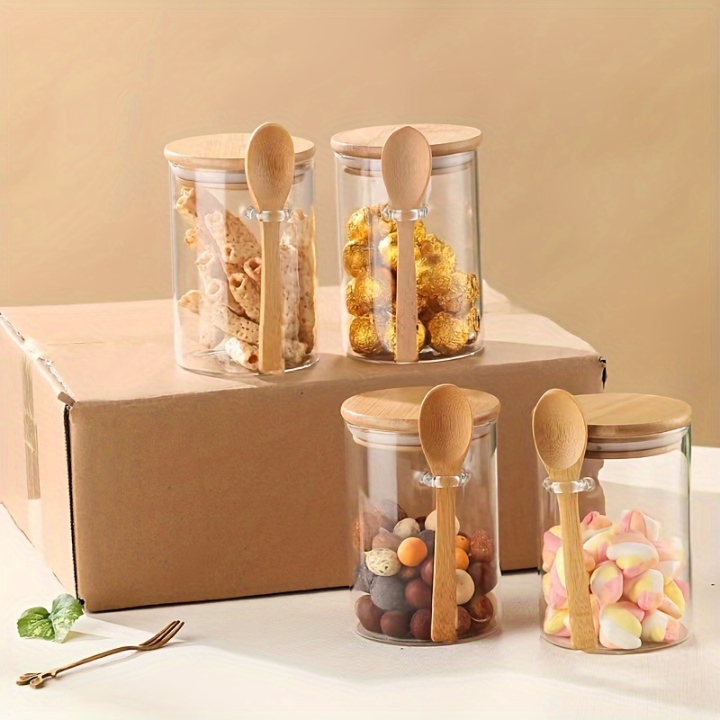 280ml Candy Jar, Biscuit Jar,  - огляд і ціна Food Storage Set Glass