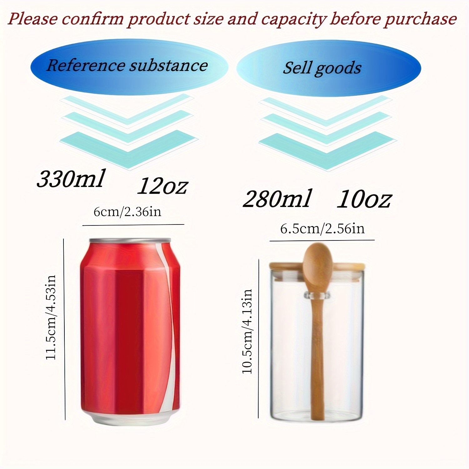 280ml Candy Jar, Biscuit Jar,  - огляд і ціна Food Storage Set Glass