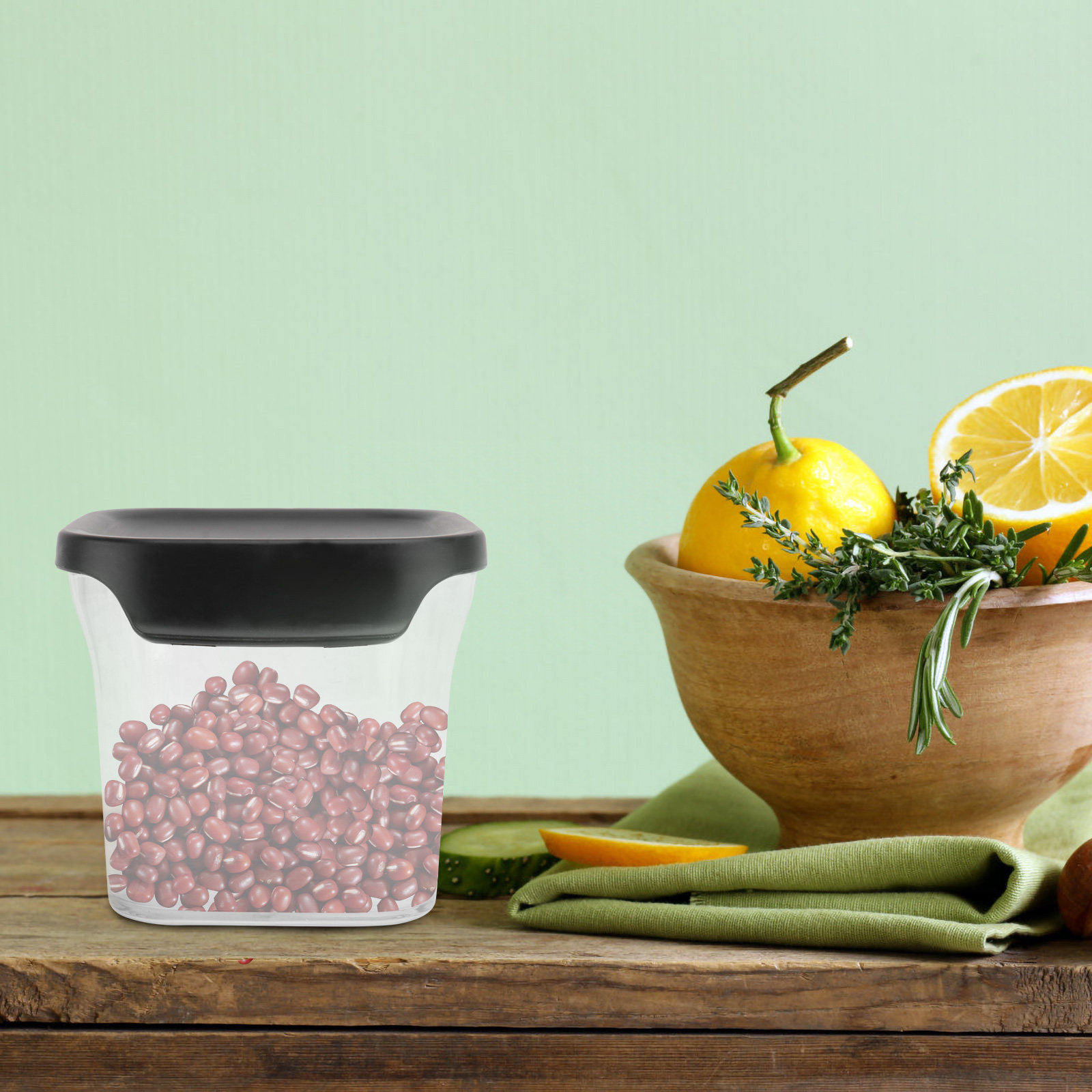 630Ml Food-Grade Transparent A - огляд і ціна Food Storage Jars Airtight
