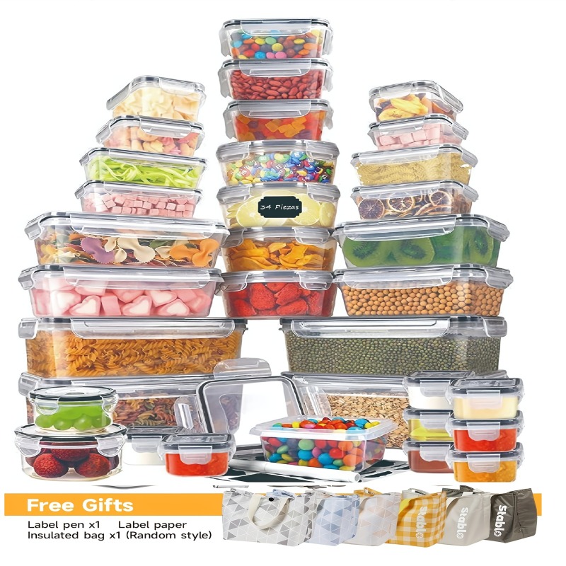 48PCS BPA-Free Food Storage Se - огляд і ціна Food Storage In Pantry