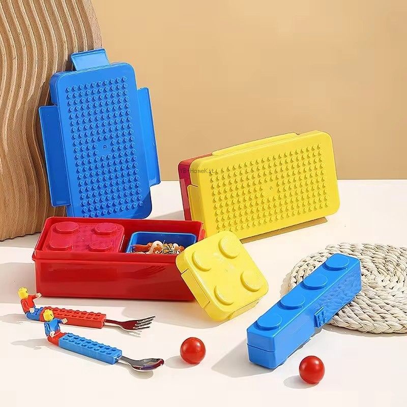 DIY Building Block Lunch Box M - огляд і ціна Food Storage Building