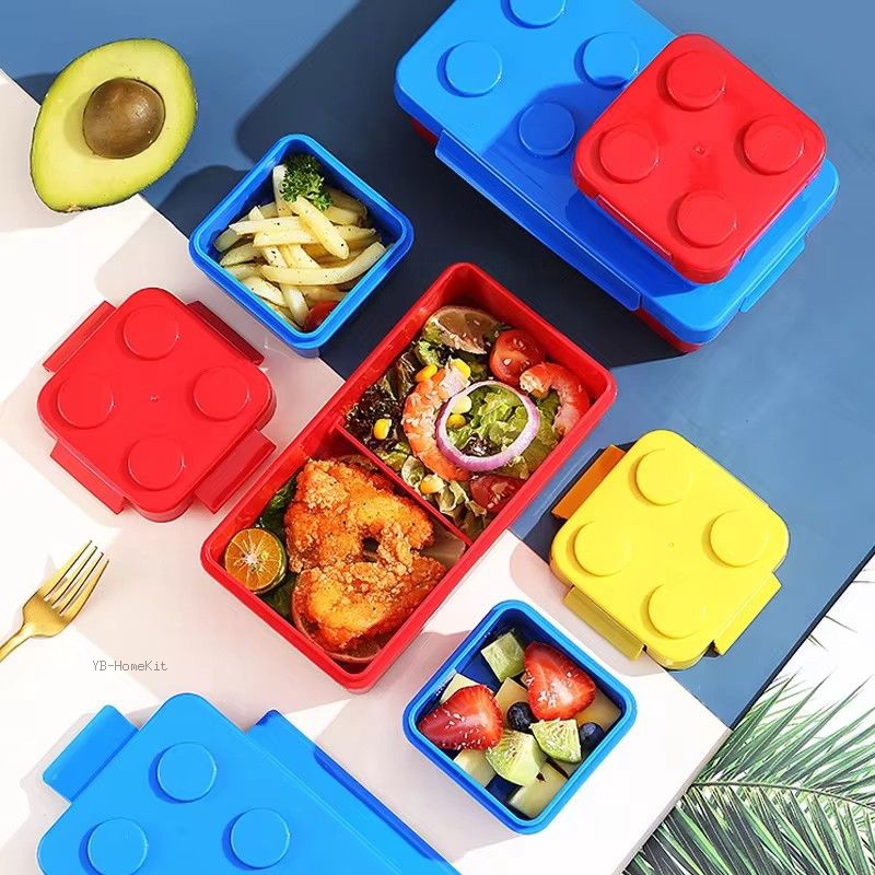 DIY Building Block Lunch Box M - огляд і ціна Food Storage Building